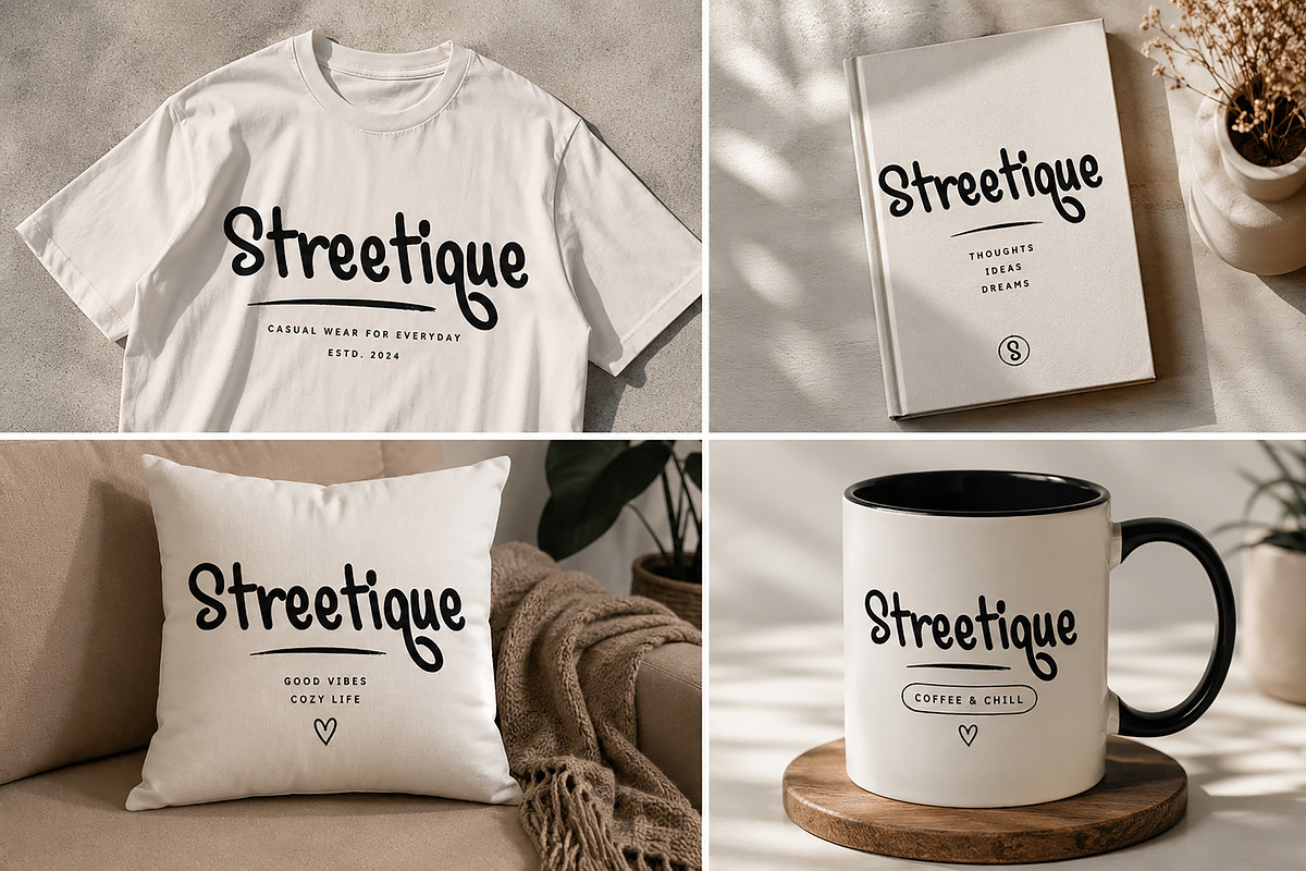 Streetique, a Handwritten Font by Wow Magic (Photo 2 of 4)