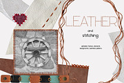 Leather and Stitching: Collage Kit., an Object Graphic by TaPilipa (Thumbnail 1 of 15)