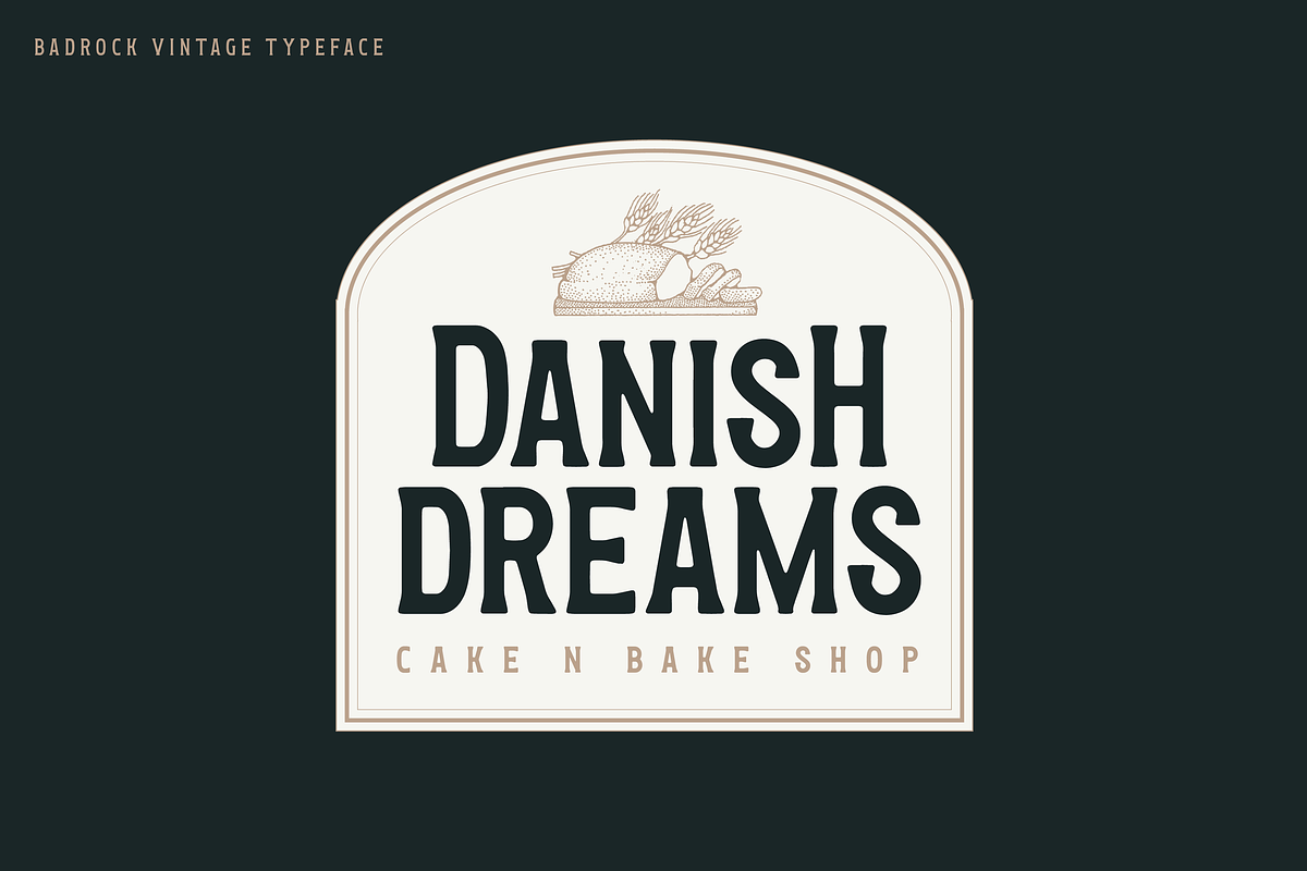 Badrock Vintage Typeface, a Sans Serif Font by Moodtype (Photo 4 of 6)