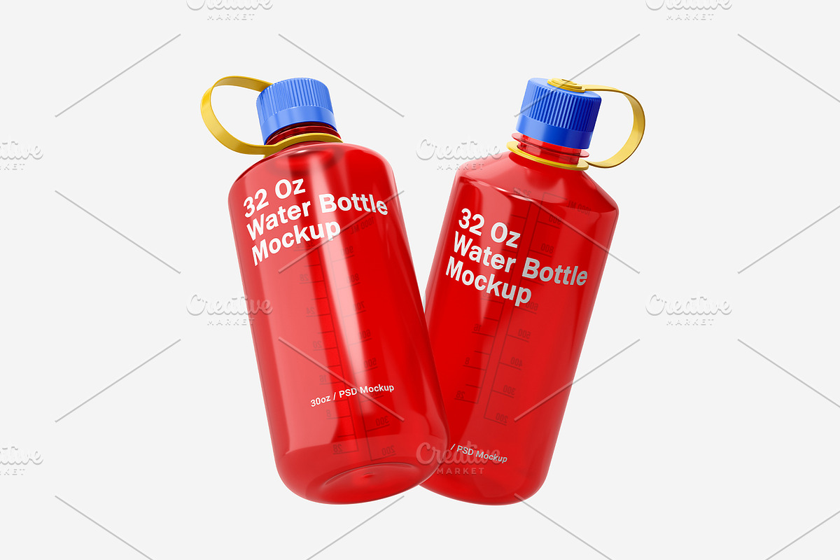 Narrow Mouth Water Bottle Vol.2, a Packaging Mockup by Akebareee (Photo 5 of 7)