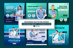 Instagram Healthcare Banner Template