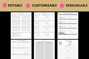 Blood Sugar Log Canva Templates