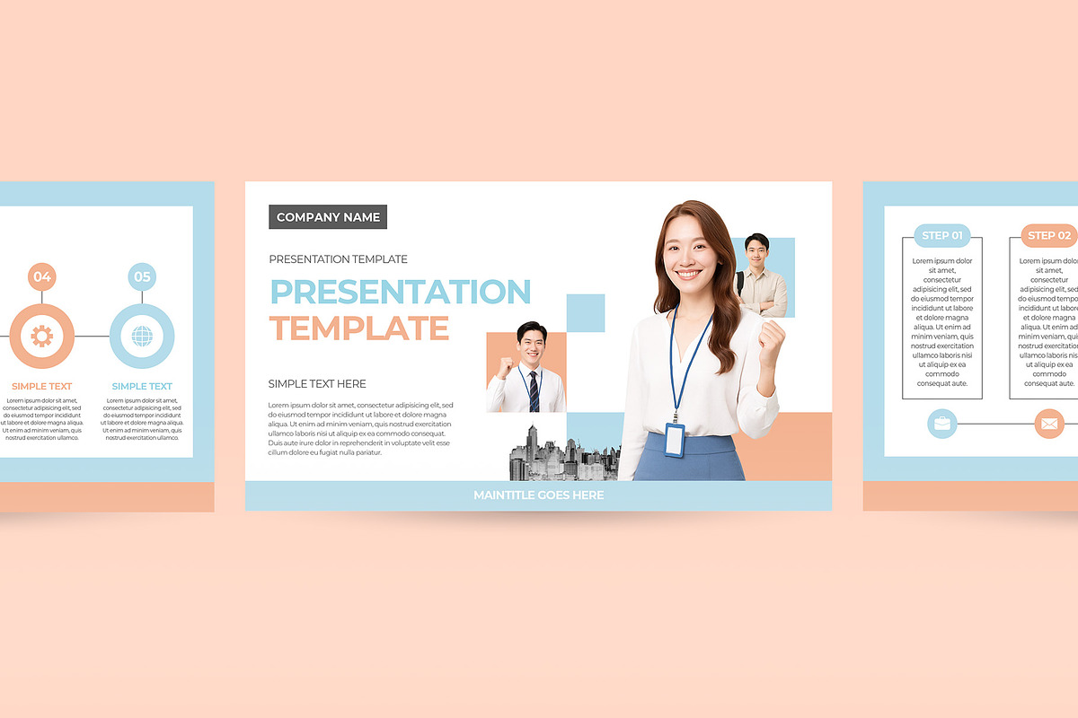 Business Plan PowerPoint Template, a Presentation Template by CreativeUP (Photo 2 of 6)