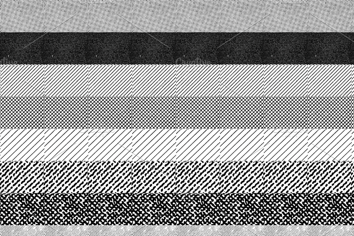 80 Vintage cartoon halftones preview 4