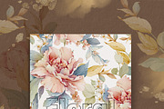 Watercolor flowers pink bloom set, a Decorative Illustration by Edith’s World (Thumbnail 2 of 19)