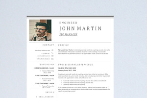 Word Resume & US Letter Template