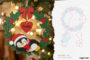 Personalized Christmas Ornaments SVG, a Decorative Illustration by svgocean (Thumbnail 4 of 14)