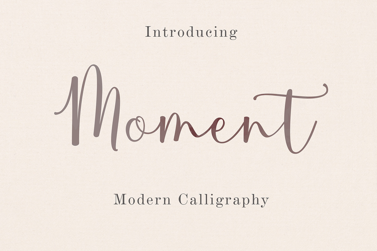 Moment, a Script Font by Amarlettering (Photo 1 of 6)