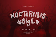 Nocturnus Sigil | Horror Font, a Font by Denustudios (Thumbnail 1 of 14)
