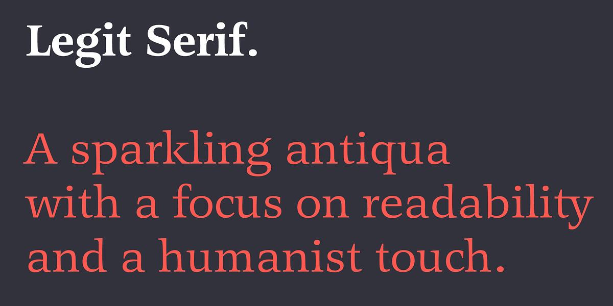 Legit Serif, a Serif Font by Finaltype (Photo 4 of 11)