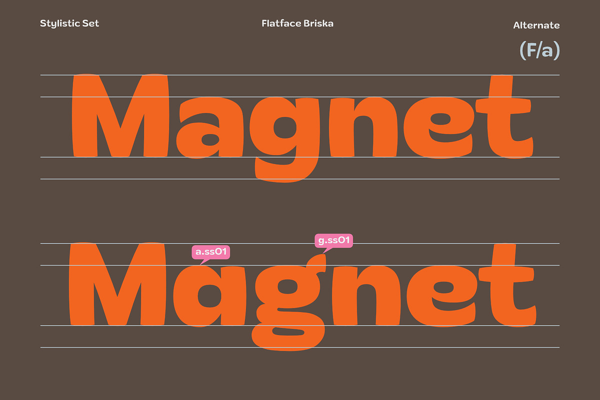 30% OFF! Flatface Briska, a Sans Serif Font by Flatface (Photo 8 of 14)