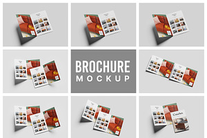 A4 Bifold Brochure Mockup Bundle 78