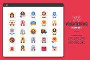Volunteer Work Icons, a Solid Icon by Flat Icons (Thumbnail 1 of 7)
