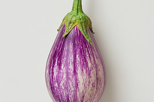 Purple eggplant, isolated on transpa, a Food & Drink Photo by Pixeness Studio