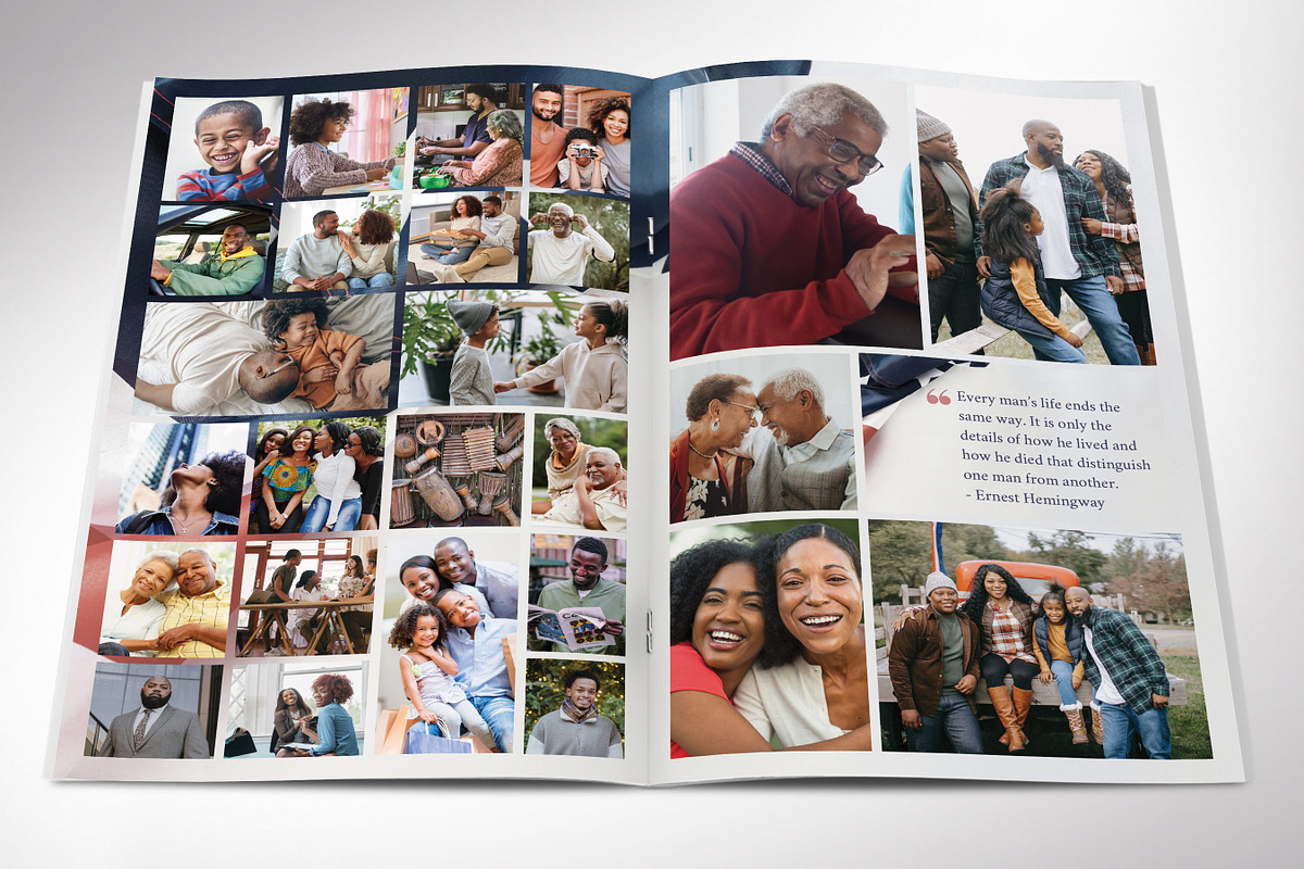 American Military Funeral Program 8p, a Brochure Template by Godserv Designs (Photo 4 of 11)