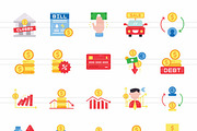 Economic Crisis Flat Multicolor Icon, an Icon by IconBunny (Thumbnail 2 of 2)