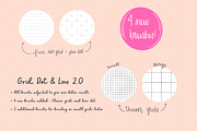 Grid, Dot & Line Procreate Brush Set, a Brush Add-On by Sometimes Crafter Studio (Thumbnail 7 of 9)
