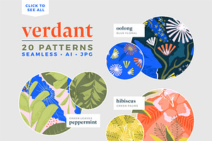 Verdant : Abstract Seamless Patterns