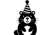 Cute Bear Silhouette Vector Bundle, a Person Illustration by Designer_Momina (Thumbnail 6 of 31)