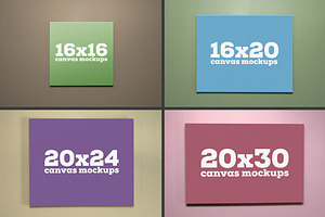 Canvas Mockup Bundle