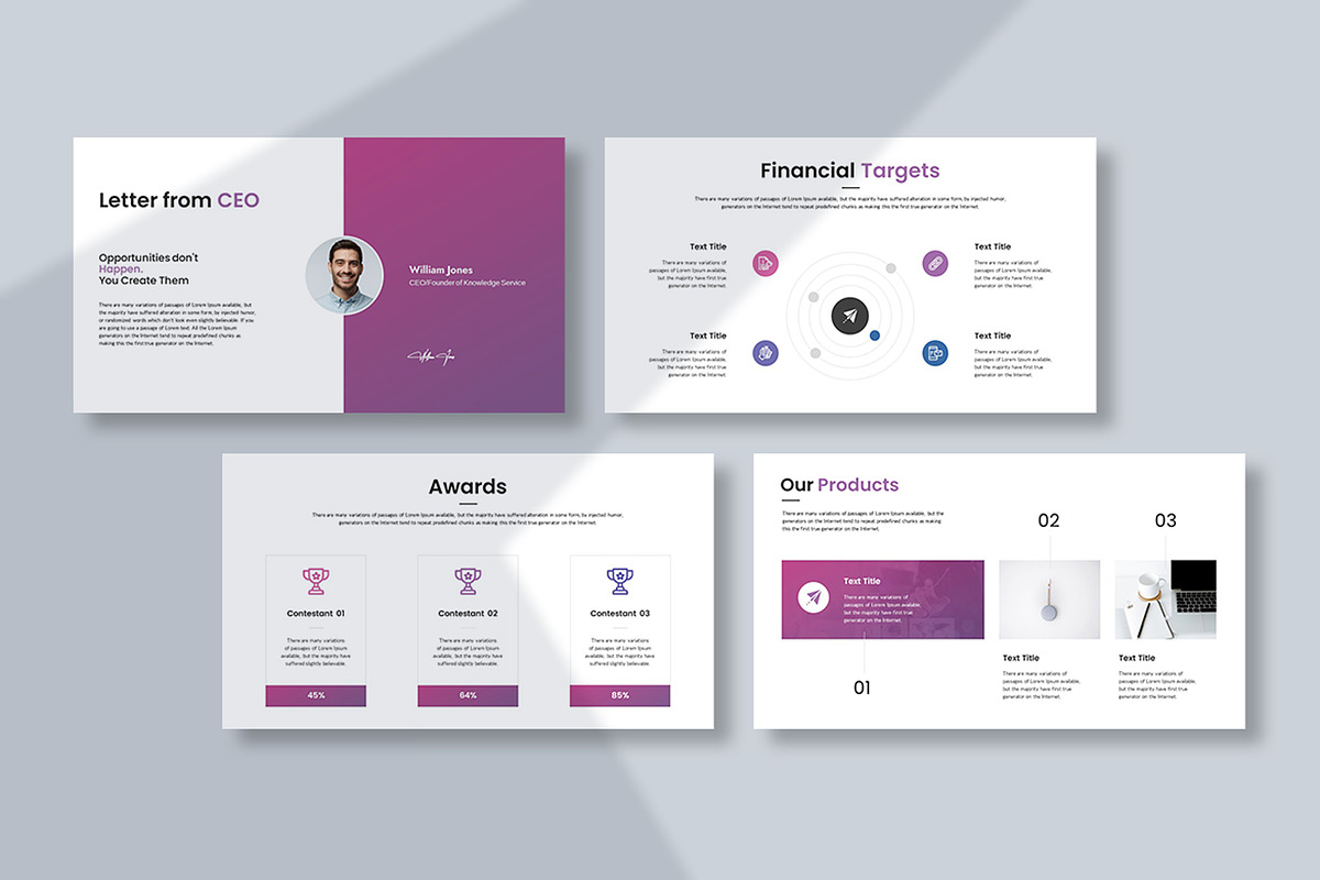Company Profile Presentation, a Templates & Theme by Slide_Genius1 (Photo 4 of 6)