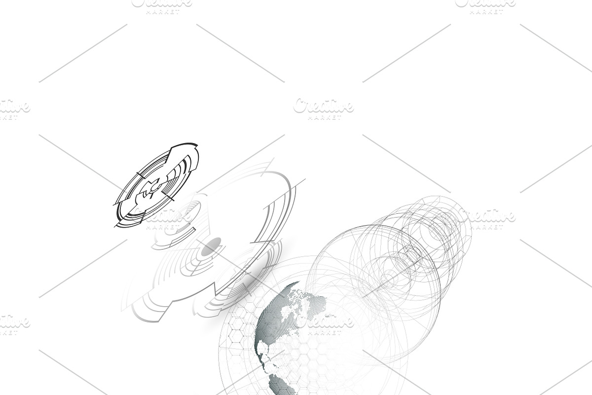 Futuristic high tech backgrounds, a Decorative Illustration by VectorShop (Photo 8 of 10)
