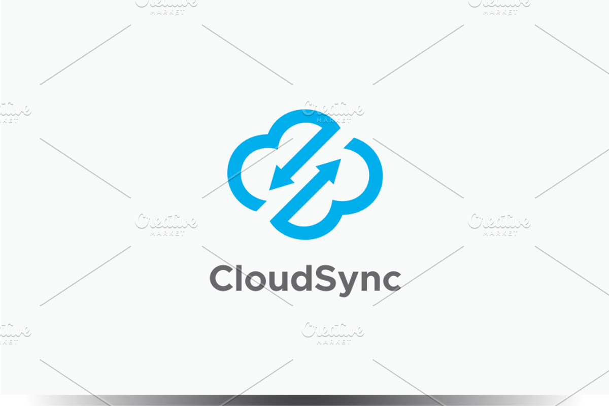 Cloud Sync Logo, a Branding & Logo Template by yopie