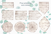 Big green set in watercolor., a Texture Illustration by BrushArtDesigns (Thumbnail 4 of 9)
