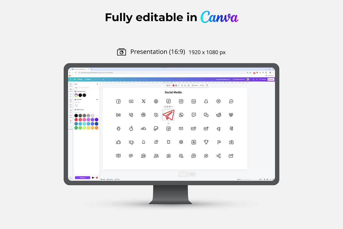 1500 Outline Icons Canva Bundle, an Outline Icon by Abert (Photo 5 of 15)