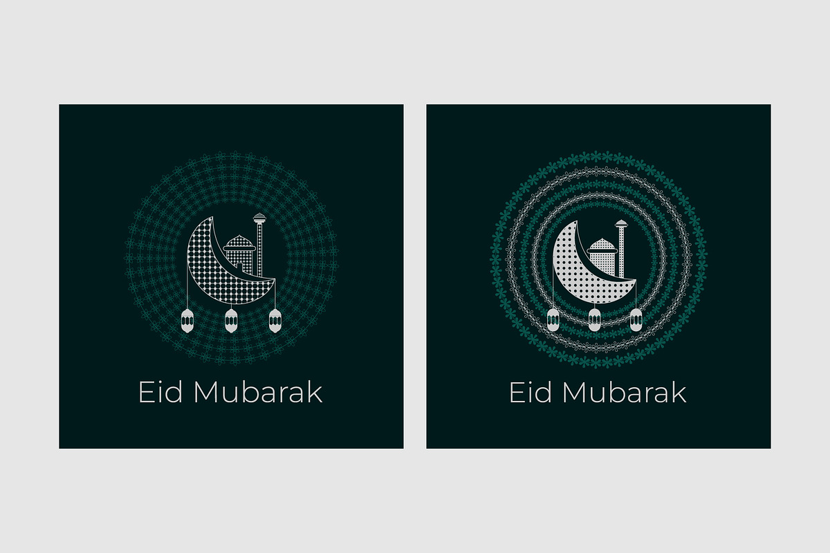 Eid Mubarak Design, a Decorative Illustration by Lakhan1998 (Photo 2 of 6)