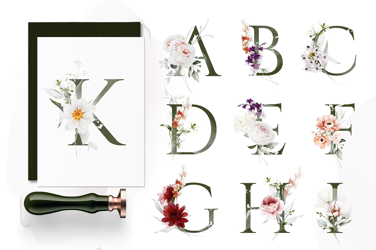 4-in-1 Watercolor Floral Bundle 02, an Illustration by Karma (Photo 15 of 34)