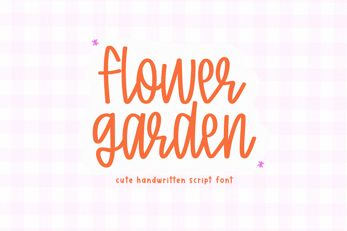 Flower Garden | Cute Script Font, a Script Font by KA Designs (Photo 1 of 12)