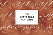 30 Lettering Patterns, a Pattern Graphic by Type and Graphics Studio (Thumbnail 1 of 11)