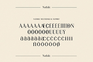 Nathile Ligature Serif Typeface