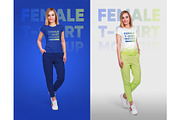 Female T-Shirt Mockups Vol 4 Part 2, a Shirt Mockup by Hi, Mock-Up! (Thumbnail 4 of 10)