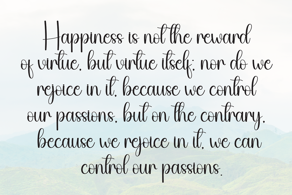 Mountain | Script Font, a Handwritten Font by Scratchones (Photo 6 of 9)