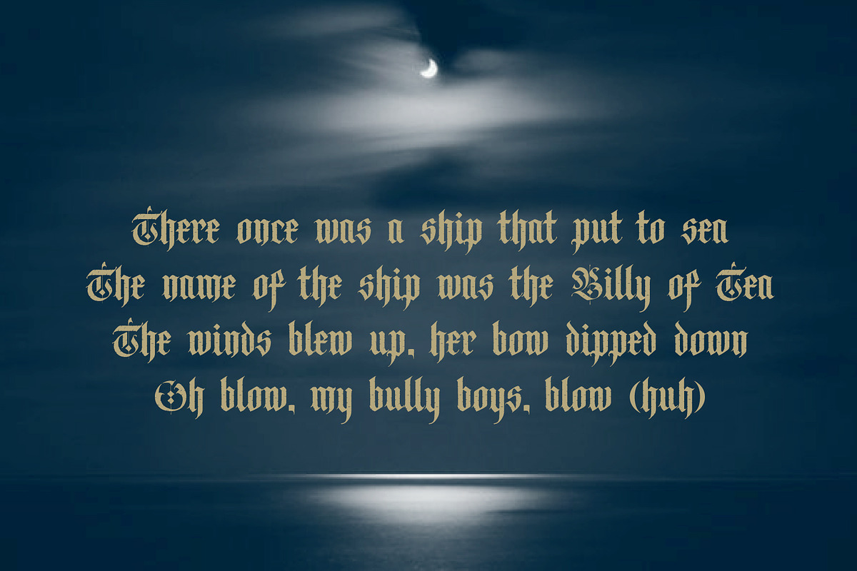 Old Zealand, a Blackletter Font by Loudoun Design Co. (Photo 9 of 9)