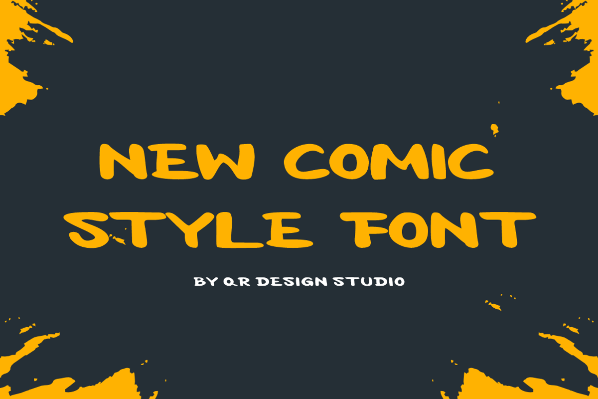 Comic Grunge Font, a Handwritten Font by QR Design Studio (Photo 2 of 7)