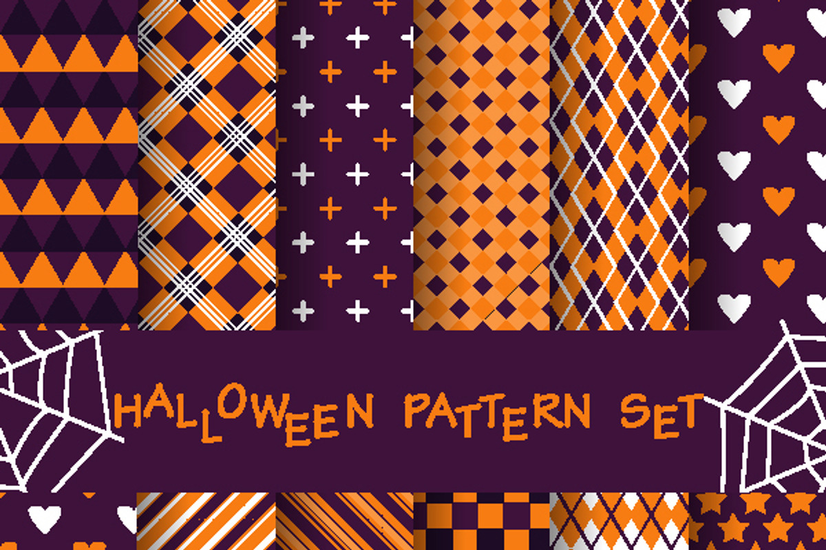20 Halloween patterns, a Pattern Graphic by nnnnae