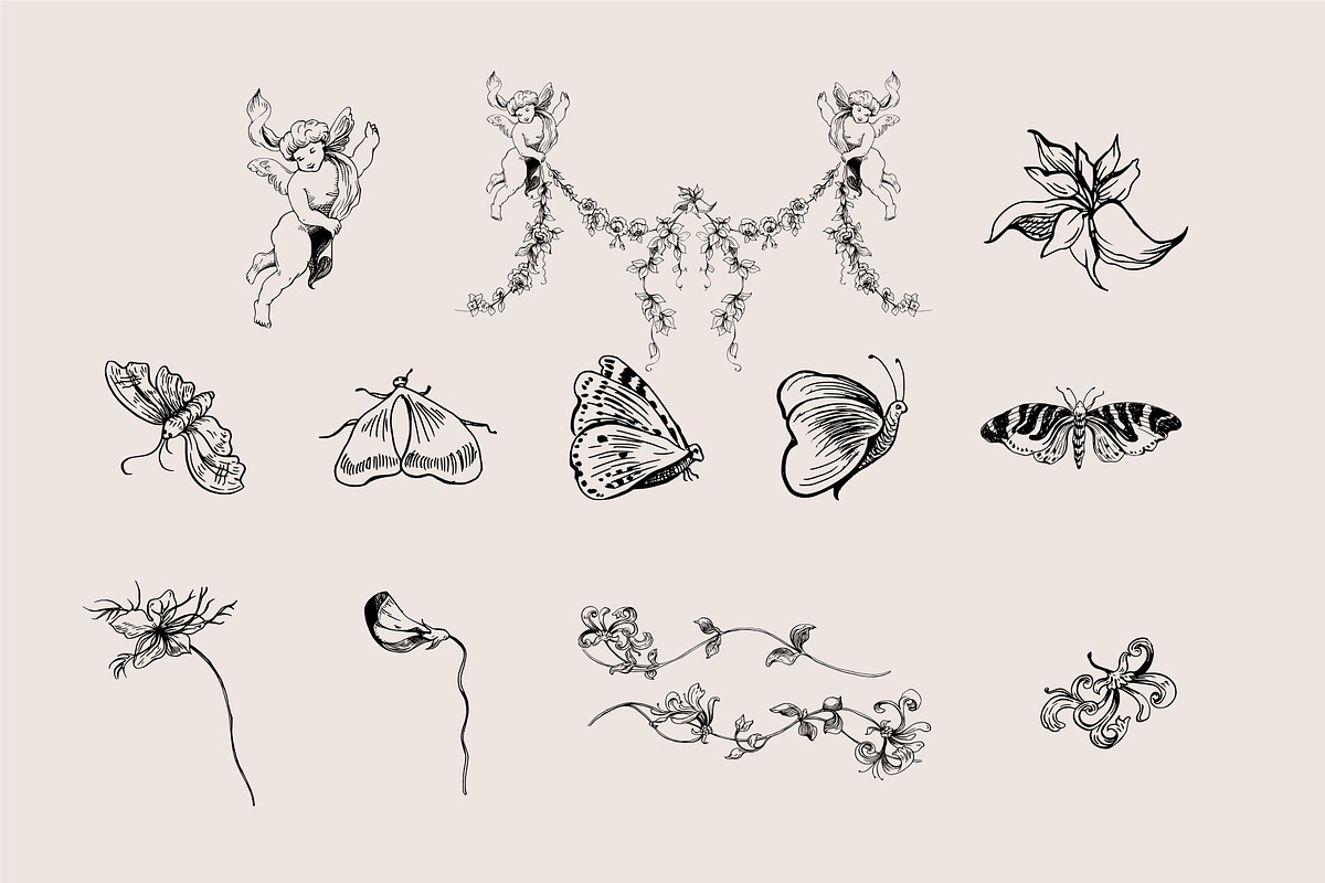Vintage Frames SVG Clipart PNG, a Decorative Illustration by Anada Arty (Photo 11 of 18)