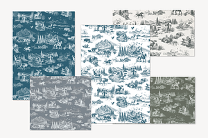 Montana Seamless Pattern Set