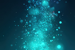 Magical blue bokeh lights, a Background Photo by AlyaAnd