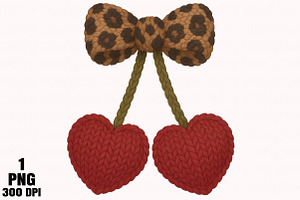 Faux Crochet Valentines Day Png, an Illustration by Daily.Designs