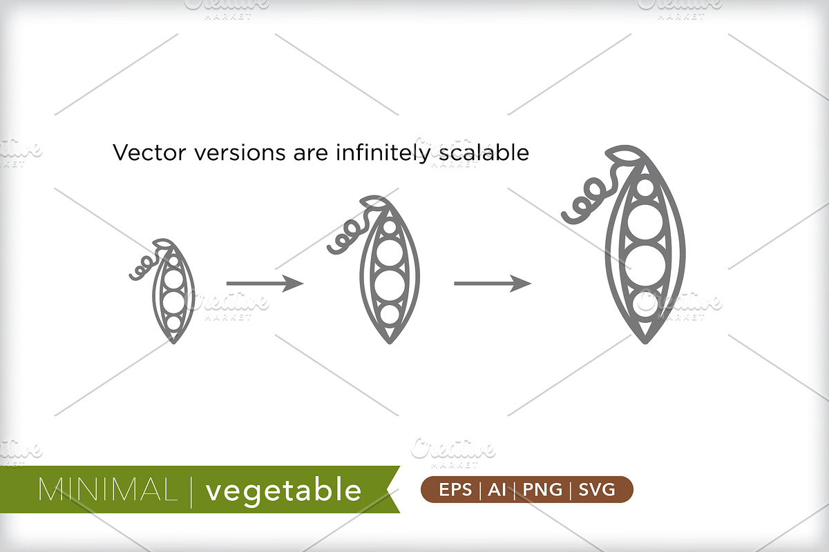Minimal vegetable icons, an Outline Icon by Picture Window (Photo 4 of 5)