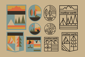 Mother Earth Badge Pack