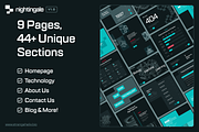 SH nightingale: Biotech AI Website, a Landing Page Template by strangehelix.bio (Thumbnail 6 of 12)