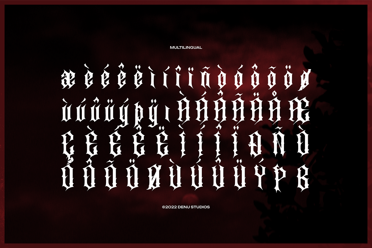 Crikthor | Black Metal Font, a Blackletter Font by Denustudios (Photo 11 of 12)