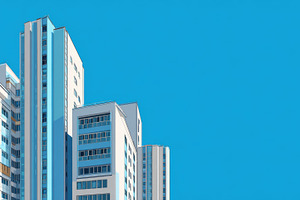 Modern buildings against clear sky, a Photo by Beautiful things