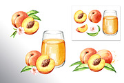 Honey Peaches. Original Watercolor, a Food Illustration by Daria Ustiugova (Thumbnail 17 of 21)