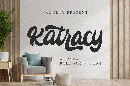 Katracy - Bold Script Font, a Handwritten Font by Alpaprana